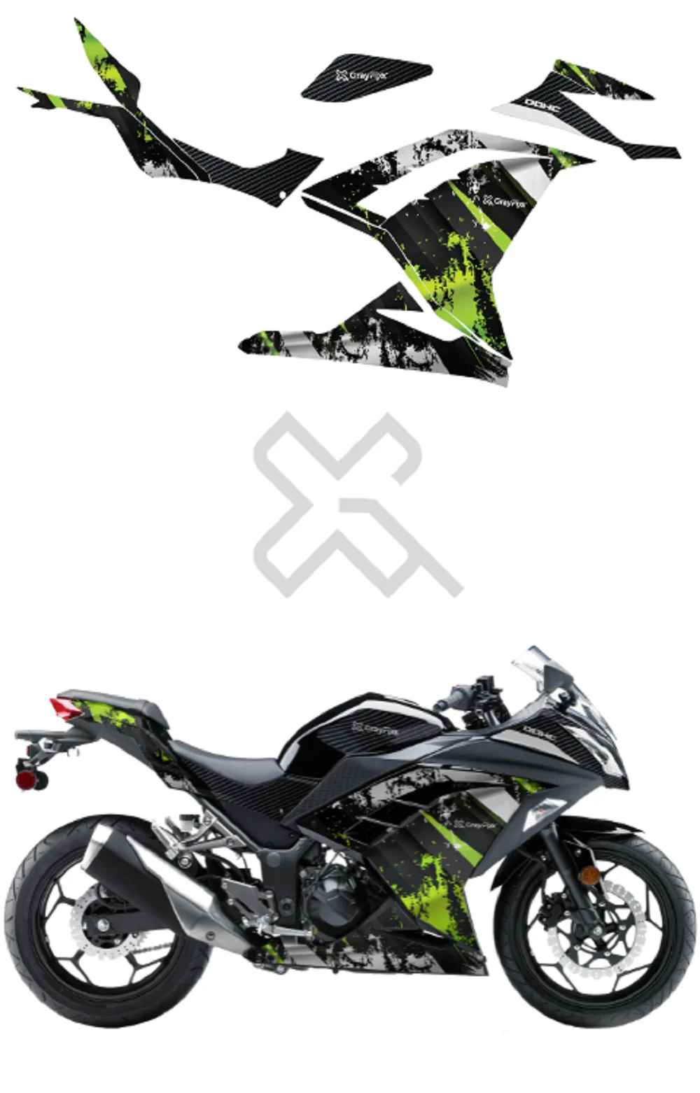 Buy Premium Ninja 300 Stickers | Grayfixx